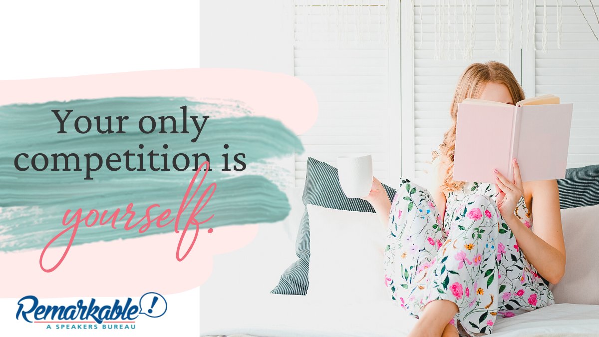 bookyourspeaker's tweet photo. Who are you competing against? Isn't it great to know that your only competition is yourself? Let's get up and have a Memorable Monday that will be the best ever! #HappyMemorableMonday #onlycompetitionisyou #nocompetition #FreedomToWin https://t.co/3XSPKpSK0R