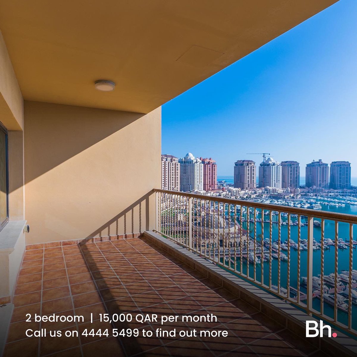 BetterHomesQa's tweet photo. The Pearl - For Rent
2 bedrooms
190 sqm
15,000 QAR per month

Call us on 4444 5499 to find out more #Qatar #Qatar2022 #qatarnews #RealEstate #realestateinvesting #قطر #قطر2022 https://t.co/m5autubG7Q