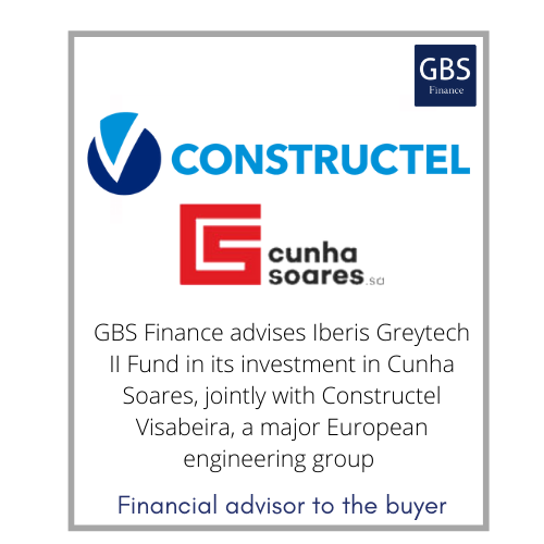 GBS_Finance's tweet photo. GBS Finance asesora al Fondo Iberis Greytech II en su inversión en Cunha Soares, junto con Constructel Visabeira (Goldman Sachs) https://t.co/0C65wjbQlt