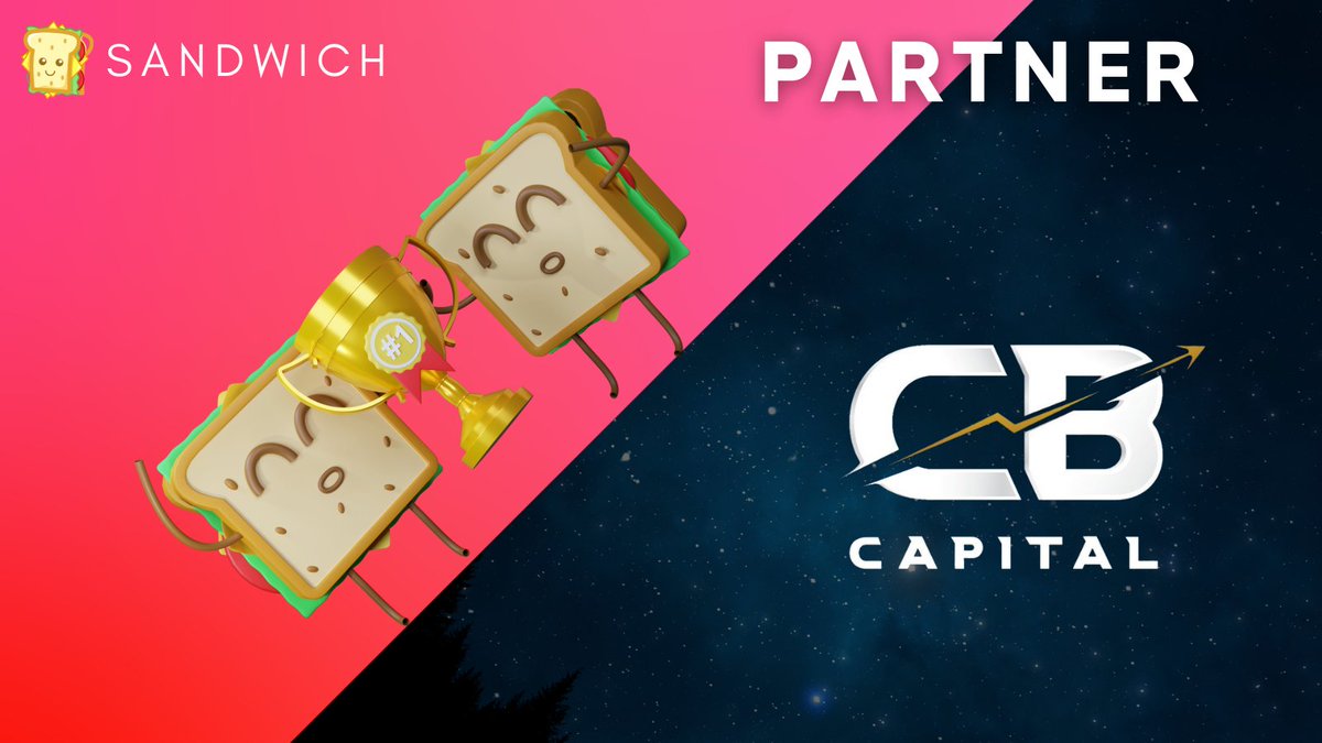 🔔#Partnership Announcement🔔

We are pleased to announce our next strategic partner <a href="/CBCapital_io/">CB Capital</a>🤝

#DeFi #Blockchain #SandwichSeason #SandwichNetwork