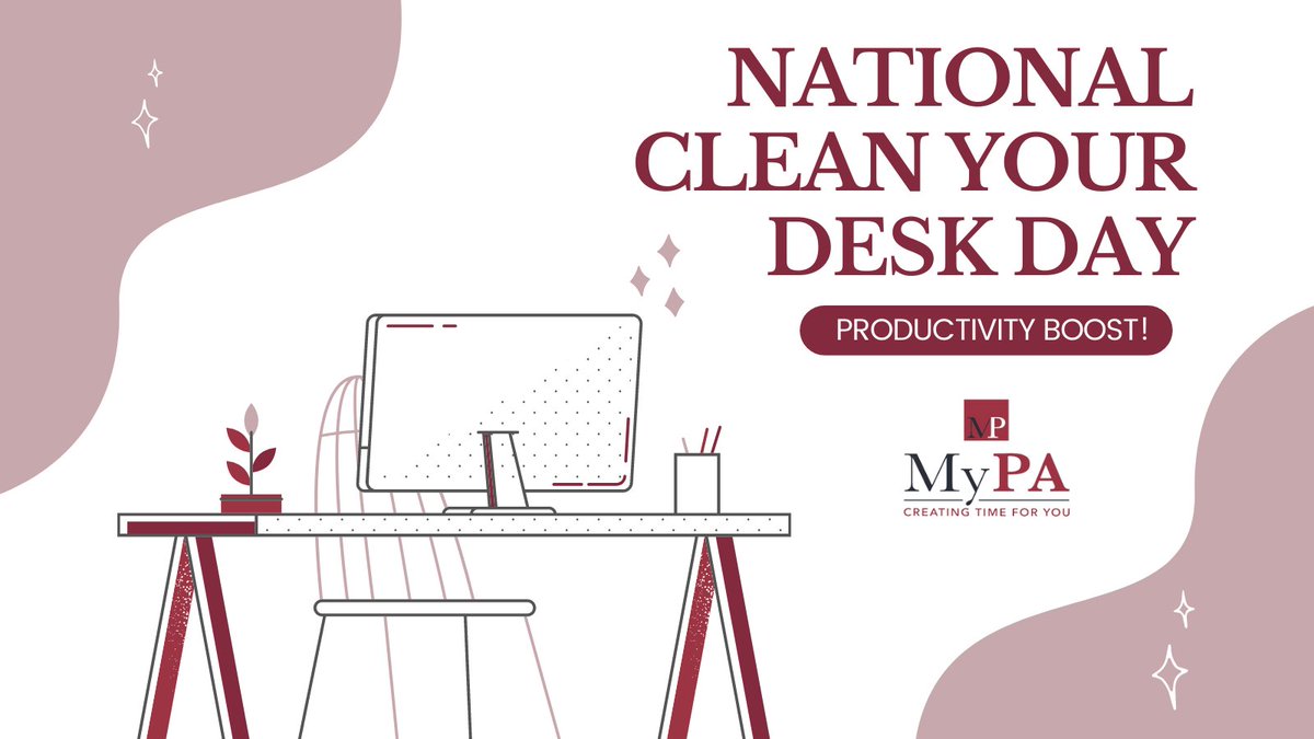 Did you know it's #NationalCleanYourDeskDay… who knew?! 

A clean desk has been shown to help with focus, boost productivity and generally make you feel better about your workspace - the same for your desktop or laptop. 💻
ow.ly/QXn150HqXl7

#SmallBiz #supportlocalbusiness