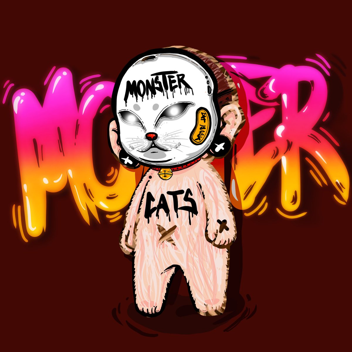 New drop !!
Monster type. MEAW!!🐈🐱
No.66
Opensea.
opensea.io/assets/streetm…
Discord.
discord.gg/E8AJn7FtEm 

#NFT #NFTCommunity #NFTcollection
#NFTthai #NFTthaiartist #nftcollector
#ETH #OpenseaNFT
#StreetMask #arttoy
#MASK #cat