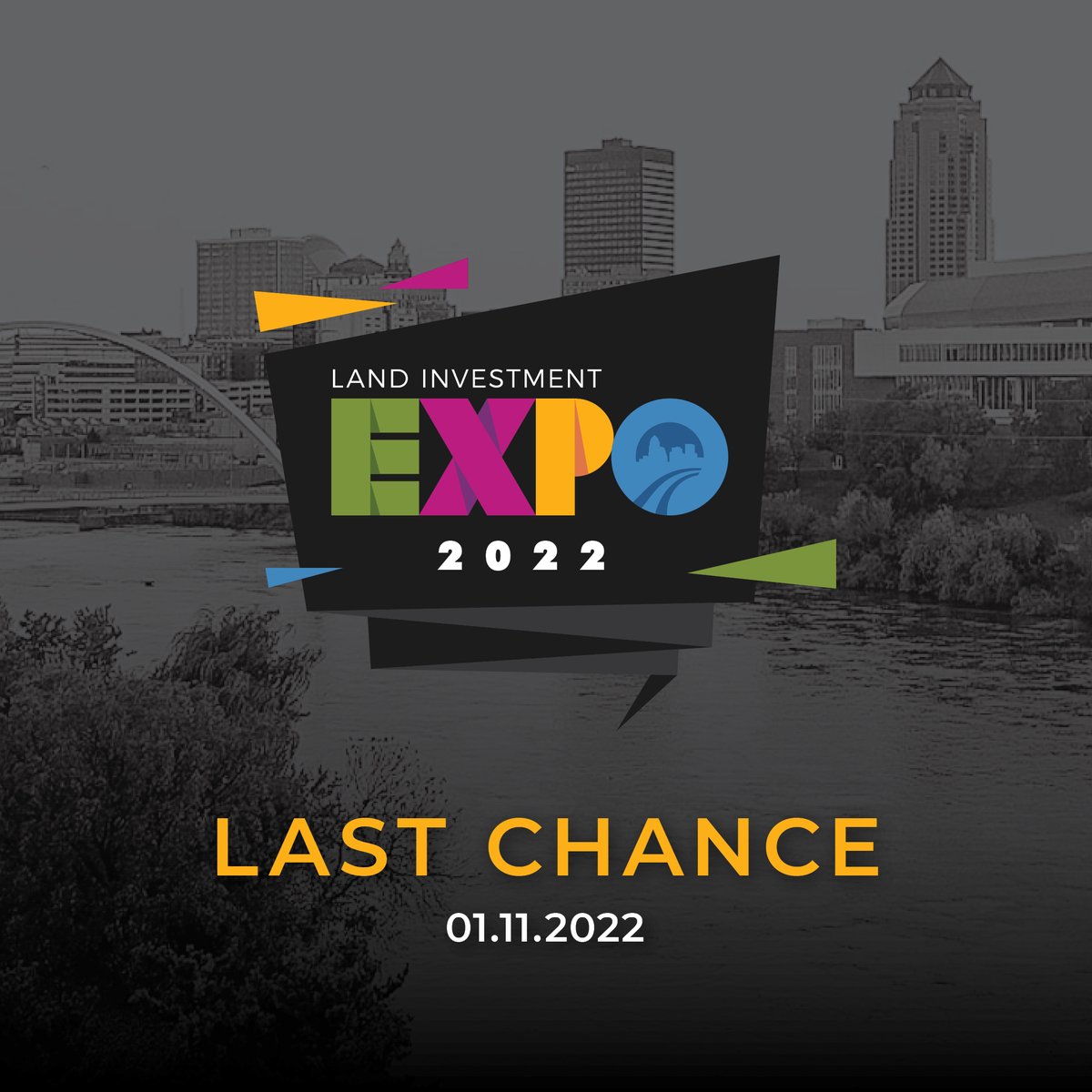LandExpo's tweet photo. Virtual Tickets are still available for just a few more hours!
Don't wait another minute and register now ➡ https://t.co/ov7NVyE3hL
#LandExpo22 #PeoplesCompany #LandInvestmentExpo #VirtualTickets #DesMoinesIowa #DSMUSA #Land #Investment #Expo https://t.co/T58lWqgjQY