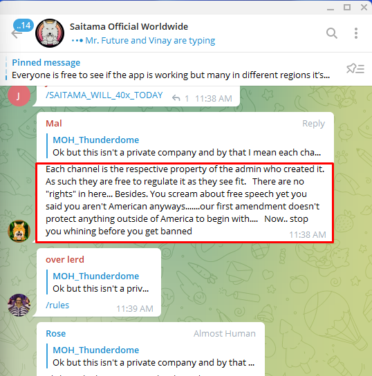 binarystrategyy's tweet image. Hey, #SaitamaWolfPack. #Saitama for #SaitamaMask  that&apos;s why your shitty Token loose all his Gain ... Your Community is like Chinas Government ....