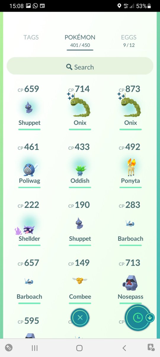 What are the odds 🤣🤣

Catching 2 shiny onix in 1min

#ShinyPokemon #ShinyCheck #pokemongo #onix <a href="/PokemonGoApp/">Pokémon GO</a>
