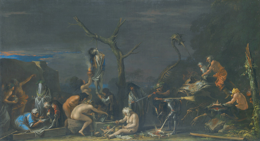 AZiHeron's tweet photo. "Witches at their Incantations" by Salvator Rosa (oil on canvas, 1646; The National Gallery, London)
#MondayMorning #MondayMotivation #art #mythology #symbolism #TPIOTD #witchcraft #fear #horror https://t.co/RHlaPwGeUO