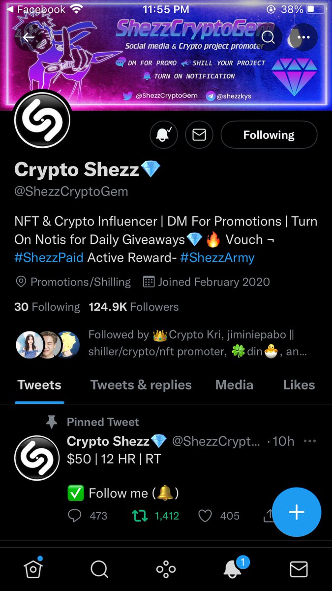 JanBigWinss's tweet photo. @ShezzCryptoGem Done https://t.co/f5VXaCOLcg