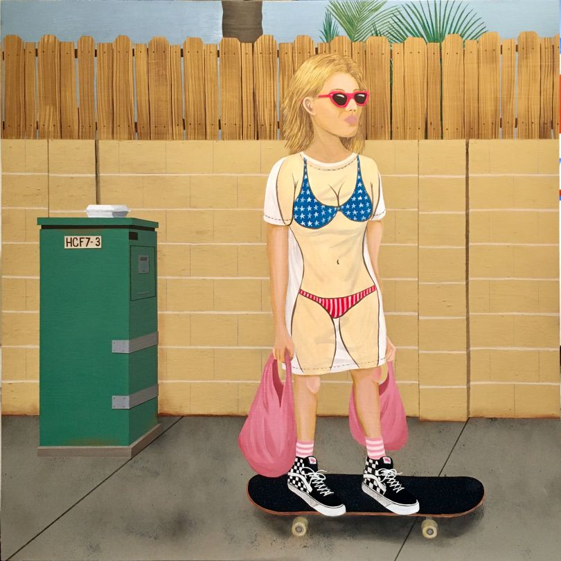 creativeboom's tweet image. Paintings by Toy Machine founder Ed Templeton that take a cynical view of modern American suburbia bit.ly/3zK9iqc