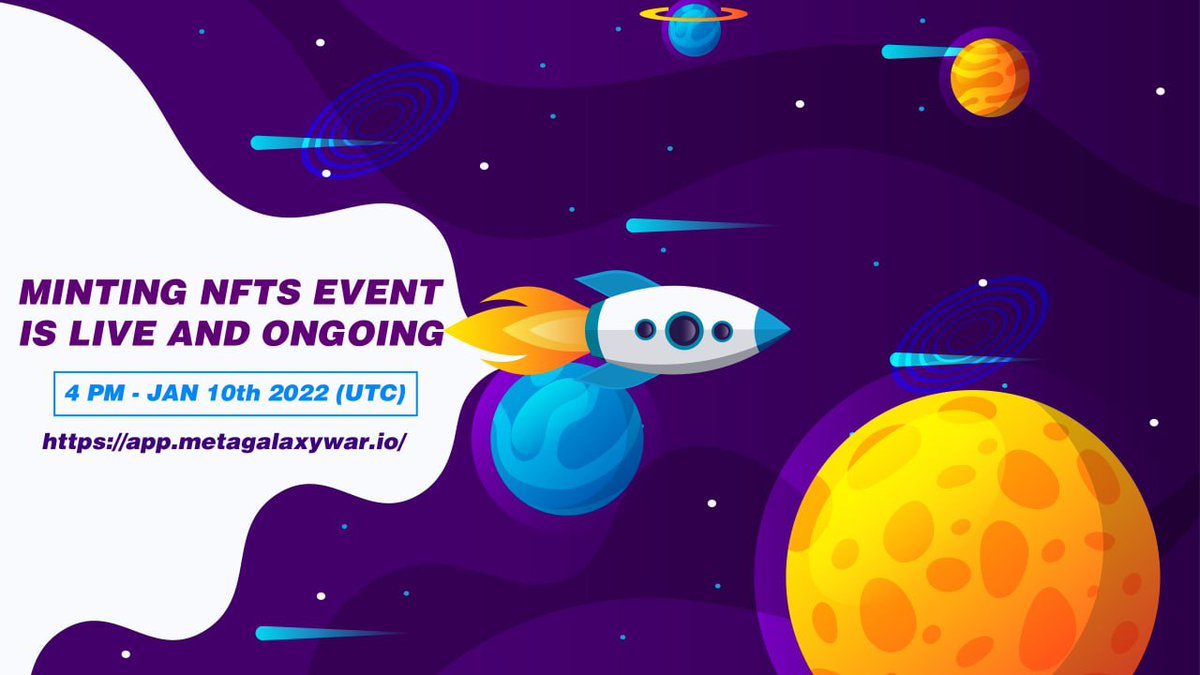 🔥  𝐌𝐄𝐓𝐀𝐆𝐀𝐋𝐀𝐗𝐘𝐖𝐀𝐑| 𝐌𝐈𝐍𝐓𝐈𝐍𝐆 𝐍𝐅𝐓𝐒 𝐄𝐕𝐄𝐍𝐓 𝐈𝐒 𝐋𝐈𝐕𝐄 𝐀𝐍𝐃 𝐎𝐍𝐆𝐎𝐈𝐍𝐆!!! 𝐀𝐈𝐌𝐒 𝐓𝐎 𝐌𝐀𝐗𝐈𝐌𝐈𝐙𝐄 𝐓𝐇𝐄 𝐁𝐄𝐍𝐄𝐅𝐈𝐓𝐒 𝐅𝐎𝐑 𝐄𝐀𝐑𝐋𝐈𝐄𝐑 𝐉𝐎𝐈𝐍𝐄𝐑 🚀
▶️▶️▶️ Join now: app.metagalaxywar.io