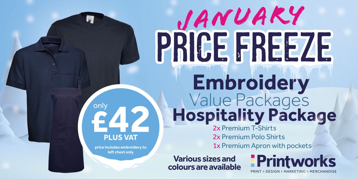 ❄️ The January Freeze has hit ❄️

We're freezing our prices solid for January across our most popular products.

Keep a look out or get in touch for more info and to lock in your prices!

☎️  0151 227 4589
📧  info@printworksliverpool.com
🏪  4 Victoria Street, Liverpool L2 6QJ
