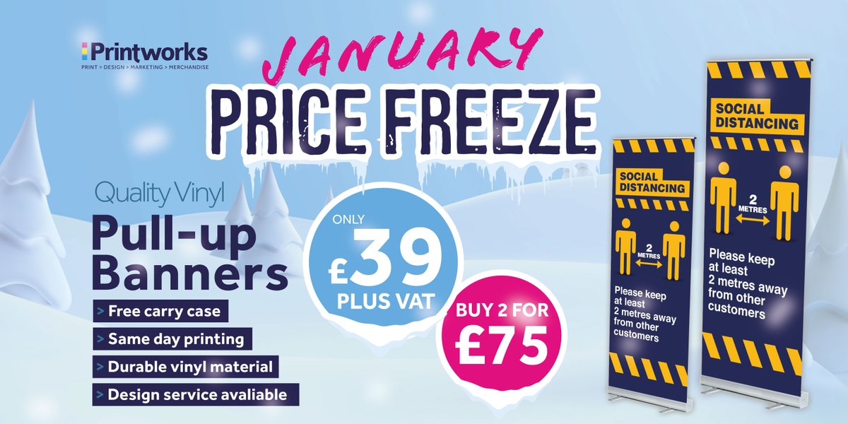 PrintLiverpool's tweet photo. ❄️ The January Freeze has hit ❄️

We're freezing our prices solid for January across our most popular products.

Keep a look out or get in touch for more info and to lock in your prices!

☎️  0151 227 4589
📧  info@printworksliverpool.com
🏪  4 Victoria Street, Liverpool L2 6QJ https://t.co/U1BIPJnP7L