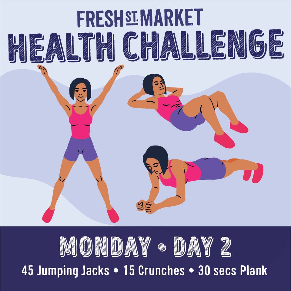 The new year gives us a clean slate to get back to our health goals after our much deserved break over the holidays. Try out our Health Challenge! Here's Day 2