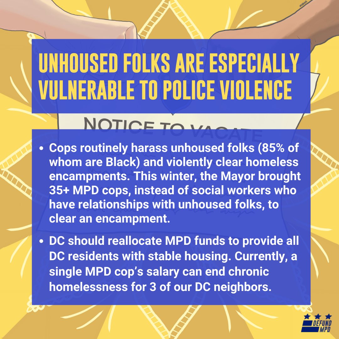 Defund_MPD's tweet photo. Unhoused folks are especially vulnerable to police violence. https://t.co/AlTOzzX5HC