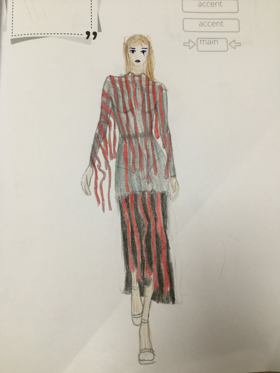 Excellent fashion drawings and designs created by Savannah in Year 7 over the holidays. #PipersYear7 #PipersTextiles #PipersInspire