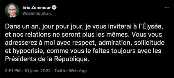 Nain_Portekoi's tweet photo. Les vœux de Zemmour à la presse sont glaçants.
Ce type est VRAIMENT un psychopathe. https://t.co/LJjmdq4HfC