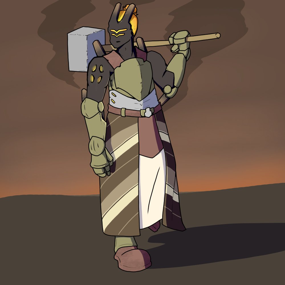 TDVoice_SR's tweet photo. Results of tonight's #DrawDate! Amiq is a race of proud crafters who believe their race is created for a greater purpose. They have a magical forge built in their bodies allowing them to craft even without tools or materials.

Let me know what you think!

#homebrew #dndart #ttrpg https://t.co/9PwnGvYXt6