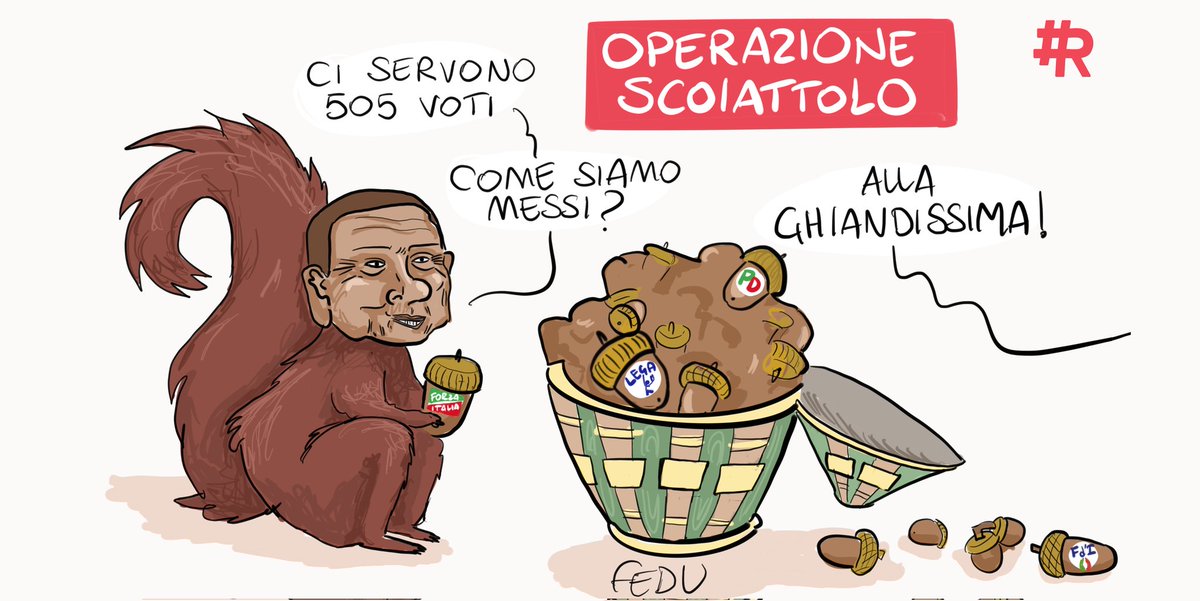 rassegnally's tweet photo. #UnPostoAlColle

Sintesi quotidiana della soap #Quirinale by @fede_ulivieri. Episodio 7: #Berlusconi piomba a Roma, comincia l' "Operazione scoiattolo" per rosicare uno a uno i voti necessari all'elezione... https://t.co/VMVW4VoNPN