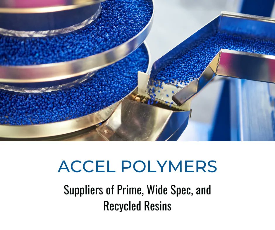 AccelpolyLLC's tweet image. Accel produces post-industrial reprocessed resins, offering a cost-effective and environmentally friendly alternative to our customers. Visit our website to discover more about our processes! buff.ly/3yRAPpp

#accelpolymers #plasticscompounding #pelletizing #recycling