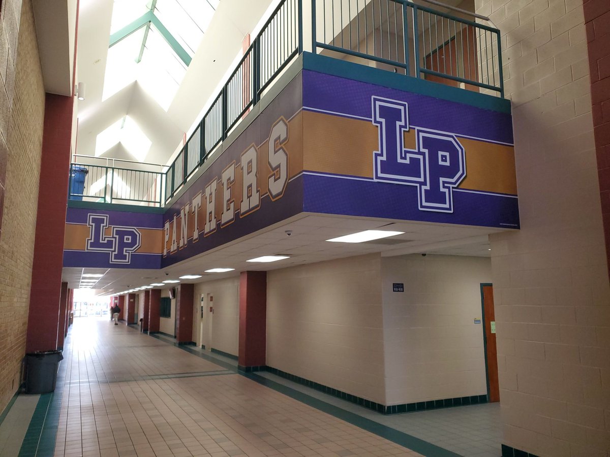 Look at the new LP Panther wraps. They add some school pride and color to the hallways.