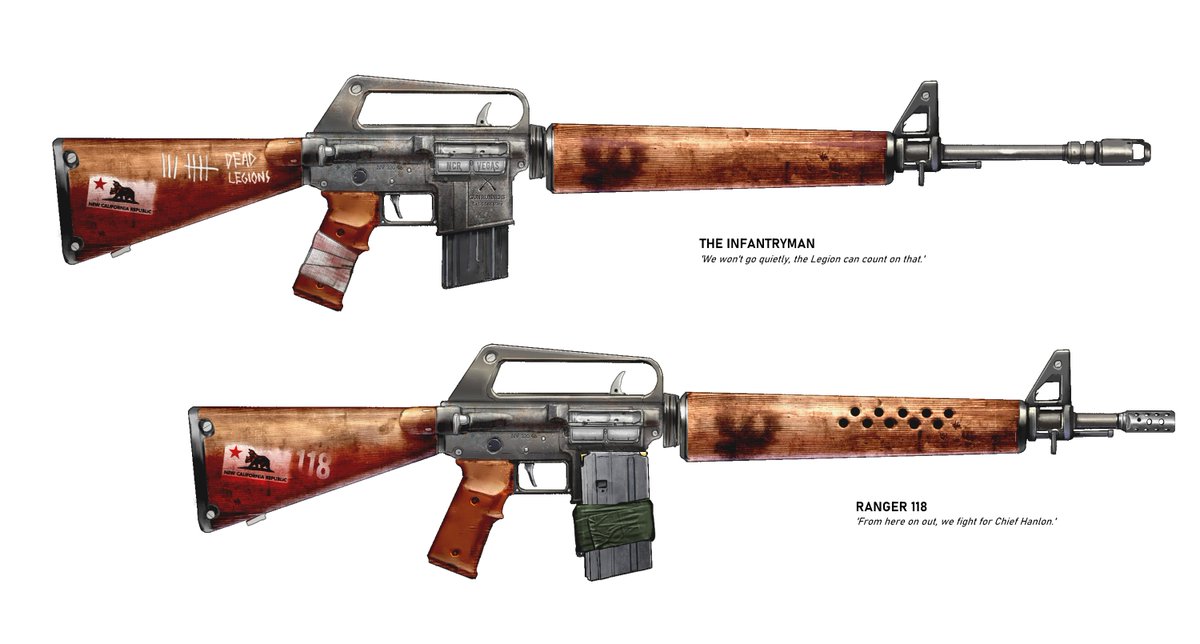 Gsh_60_1's tweet photo. My take on the 'Service Rifle' from Fallout: New Vegas, along with many variants I made for various factions. https://t.co/qoVVHkYKJL
