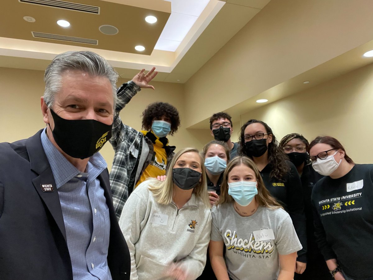 The first spring semester orientation is under way! Welcome to campus #newshocks22. Go Shockers!