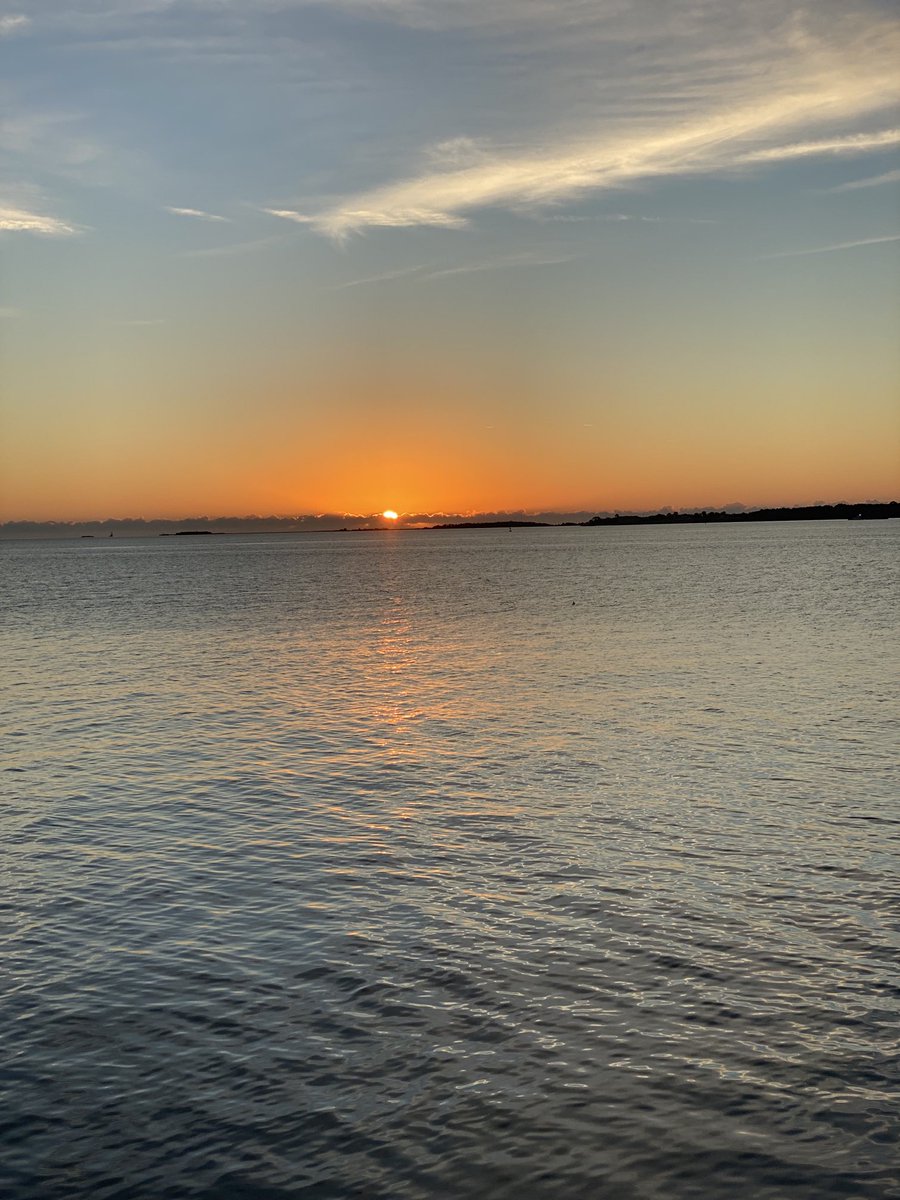 By contrast. Last weeks sunrise  in Charleston, South Carolina