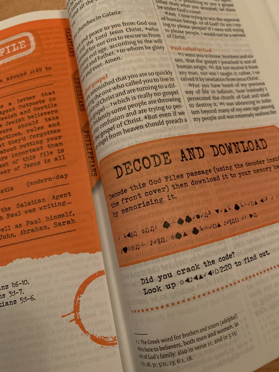 Feedback for The God Files: ’Just wanted to say a big thank you for the Bible. [My daughter] has read so much of it and loves doing the ‘code cracking’ - we often now in fact have to talk to each other via codes.’
(Name removed by privacy reasons).