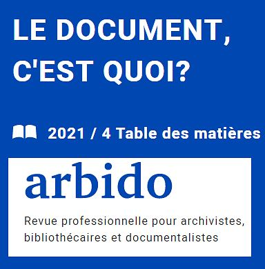 "L'apparition des supports sonores, de la photographie et du cinéma a élargi la notion de document et posé de nouveaux défis aux institutions de mémoire en termes de valeur d'évidence, d'interprétation et de manipulation."

👉 tinyurl.com/yxapfe9t