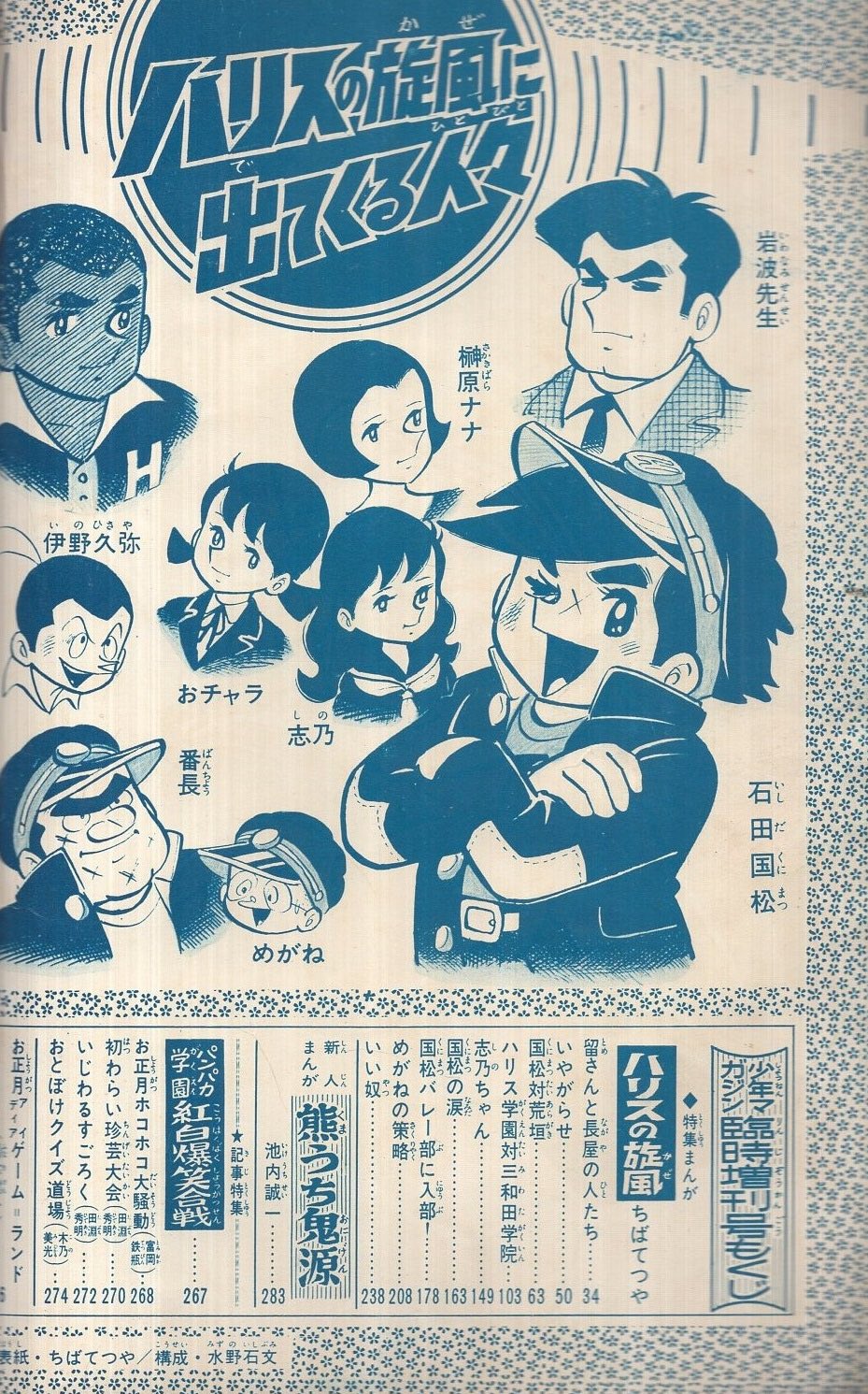 S Murakami ちばてつや 国松さまのお通りだい 原作 ちばてつや 1971年10月6日から1972年9月25日までフジテレビ系列局で放映 虫プロダクションとフジテレビの共同製作 全46話 オープニングテーマ 国松さま のお通りだい 作詞 いしいたもつ