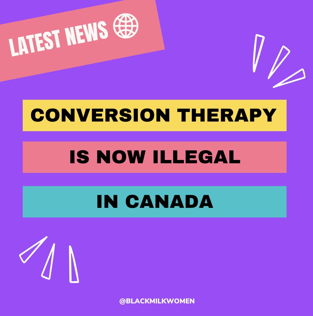 🚨 Monday News: Since January 7, conversion is legally prohibited in Canada but also makes it a criminal offence to subject someone to conversion therapy. 

#conversiontherapy #LGBTQIA