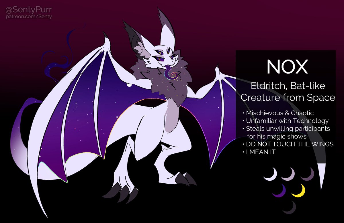 Vesutastic's tweet photo. Figured I'd make am updated pin, so.. *ahem*
WELCOME TO MY PROFILE, MY DEAR AUDIENCE~
I'm Vesu, bat and bunny enthusiast, and most importantly, your new boss. You already signed the contract.
Also many thanks to @SentyPurr for his amazing work at illustrating this beauty! https://t.co/DNcfhhUnb5