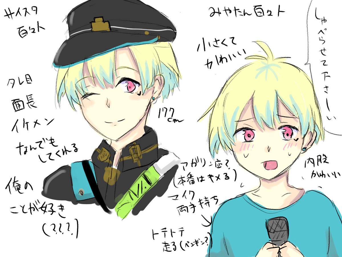 みやたんが可愛いせいでかっこいいはずの百々人を可愛く描いてしまうところある 
