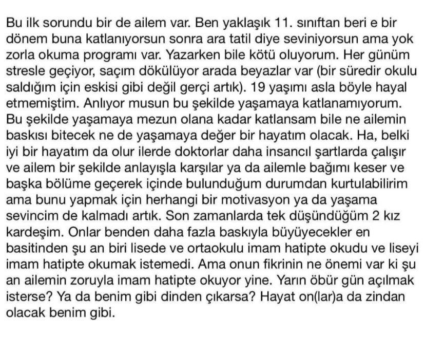 ELAZIĞDA TIP FAKÜLTESİ 2.SINIF ÖĞRENCİSİ BİR GENÇ İNTİHAR ETTİ
Yaşamaya tutunma umudunu köreltenler utansın
#fütıpölüyor