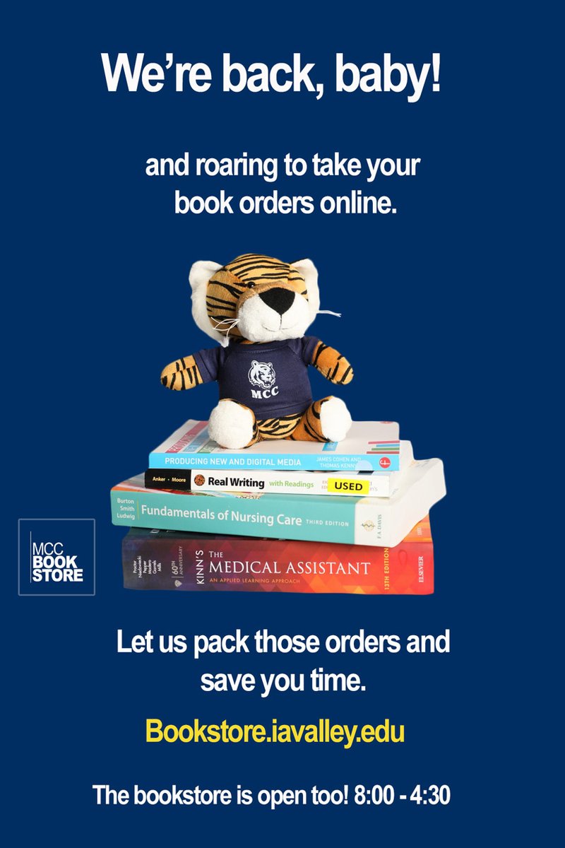 MCCBookstore27's tweet photo. Order online and save time! https://t.co/czcaxxT9E2