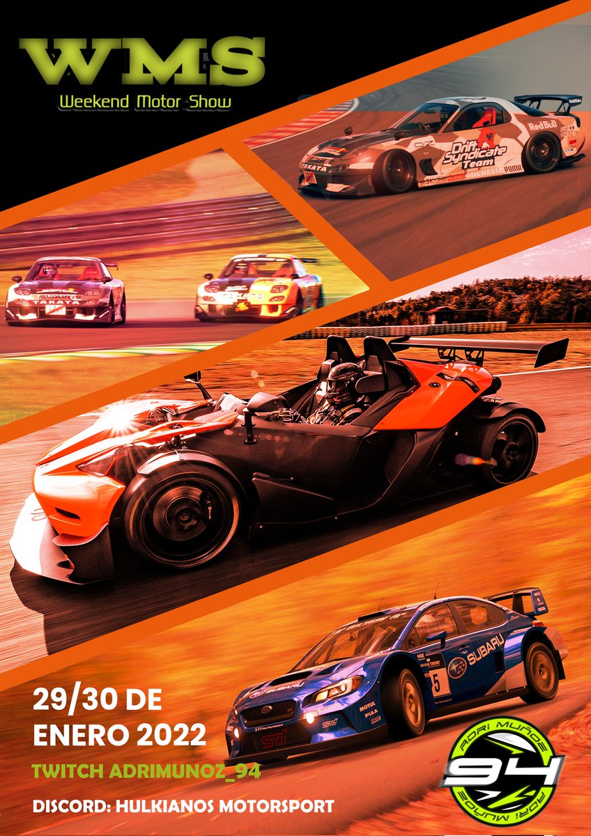 adrimunoz_94's tweet photo. Comenzanos la cuenta atras⏳. 15 dias para cerrar plazo a la WMS. Enfrentamientos de 1 vs 1, rally time attack, dirty races y mucho mas. Hoy confirmamos a uno de nuestros invitados especiales al evento y estamos muy agradecidos de ello el gran @bombertin_GT Muchisimas gracias tio https://t.co/ZbEpb2MTCi