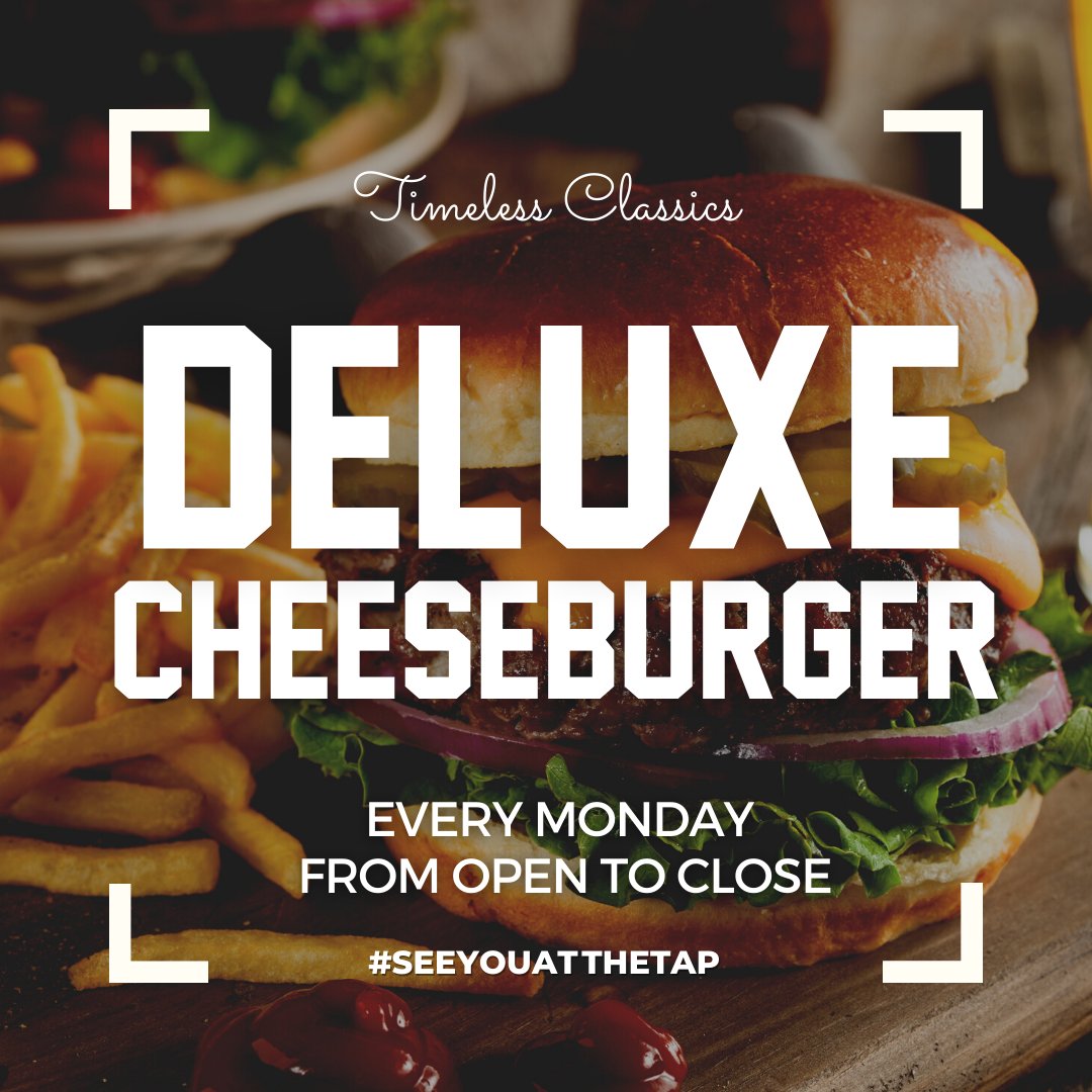 Today we welcome all patrons attending the <a href="/WCCPS_SK/">Western Canadian Crop Production Show</a> at <a href="/PrairielandPark/">Prairieland Park</a> to our comfortable and spacious facility! Our ALL-DAY special is a Deluxe Cheeseburger &amp; Fries for $9.99

#SportsOnTap #SeeYouAtTheTap #WCCPS2022