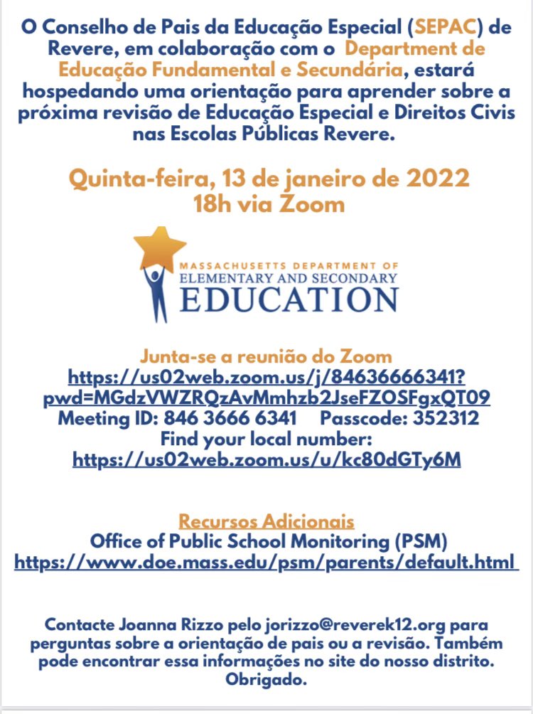 RPS_SpecialProg's tweet image. SEPAC Meeting January 13, 2022