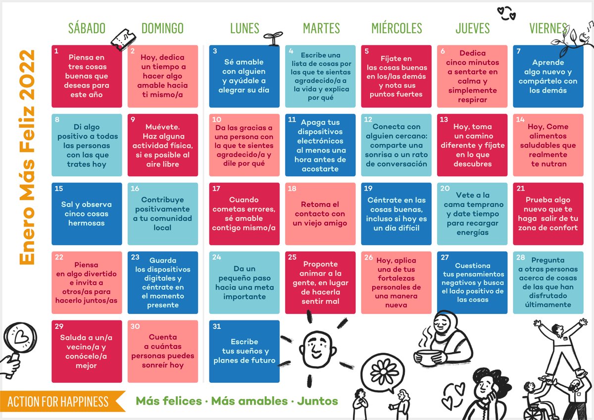 Let's spread kindness and hope this January. 💛💚 <a href="/SeguinElem/">Seguin Elementary</a> <a href="/counseling_misd/">McAllen ISD Counseling Department</a> <a href="/actionhappiness/">Action for Happiness</a>