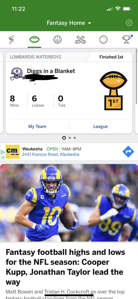 InfamousBets's tweet image. Nothing like sweeping all 3 of your fantasy football leagues for the year 🔥