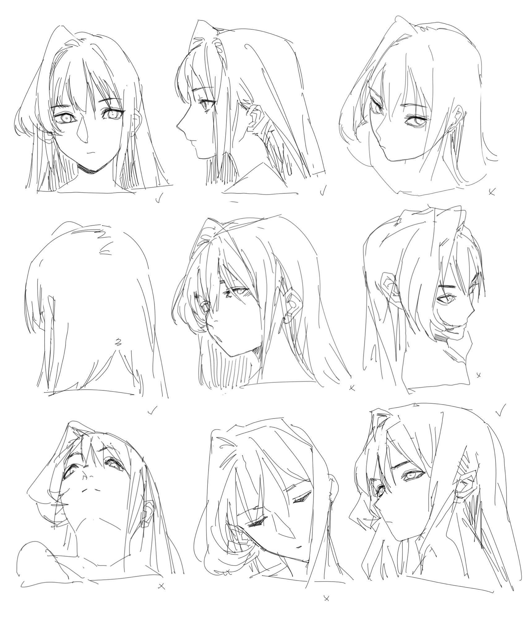 easy drawing  HOW TO DRAW anime guy face  rough sketch  step by step   YouTube