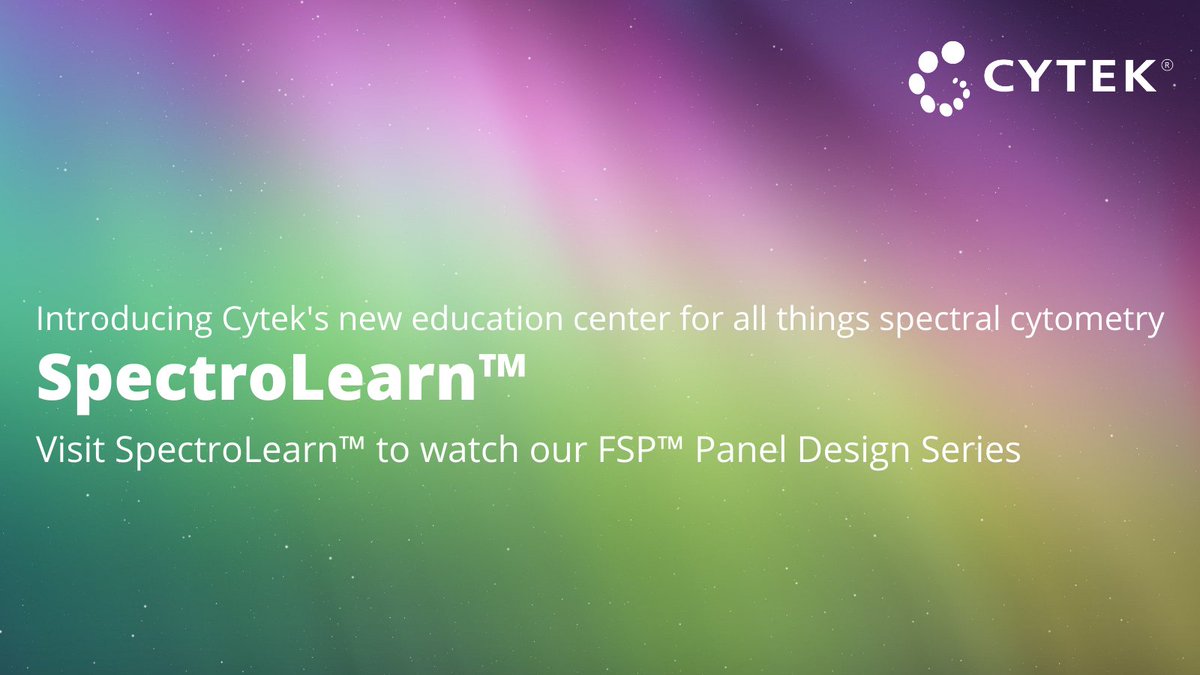 CytekBio's tweet image. Introducing our new educational center for all things spectral cytometry. Check out our new SpectroLearn™ page to see how our FSP™ Panel Design Series can help you with your experiments! To visit, click here: hubs.la/Q011LHD30