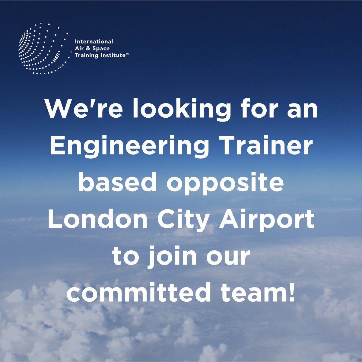 We are seeking qualified or equivalent work experienced aircraft engineers to join our team as an Engineering Trainer at IASTI® London City. 

More Information: bit.ly/3tfp3V4