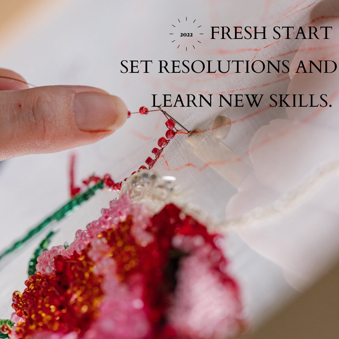 The excitement of a new beginning - the intentions we set and the possibilities that lie ahead.
Develop a new skill this new year with Hand &amp; Lock's highly curated selection of embroidery classes including #Goldwork, #Tambour, #Monogramming &amp; #SilkShading.
handembroideryshop.com/pages/school