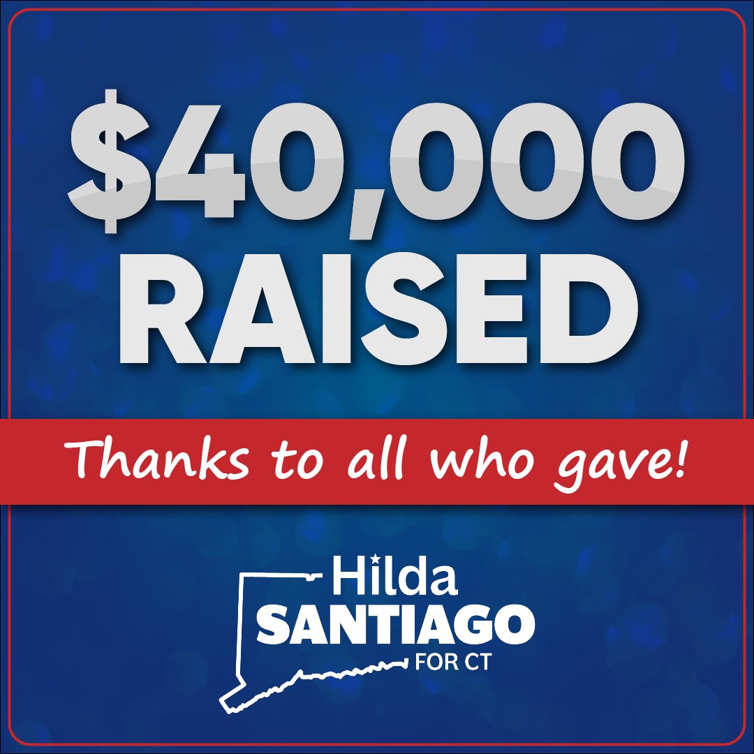 Big news today. We've surpassed $40,000 raised, leading among Democratic candidates for Secretary of the State!

#ctpolitics