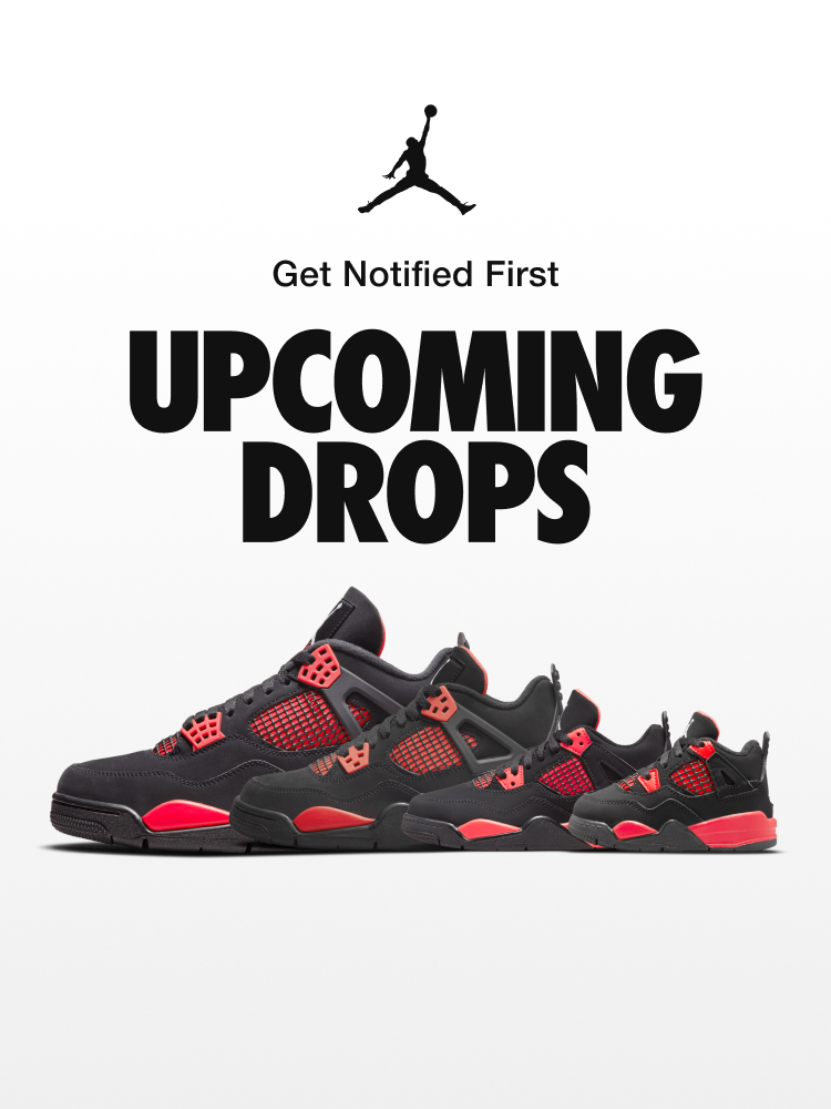 Nike.com on Twitter: "Upcoming Drops. Get the AJ4 'Crimson' for the fam. Check out what's dropping soon 🇺🇸 https://t.co/cKiRXubbsN / Twitter