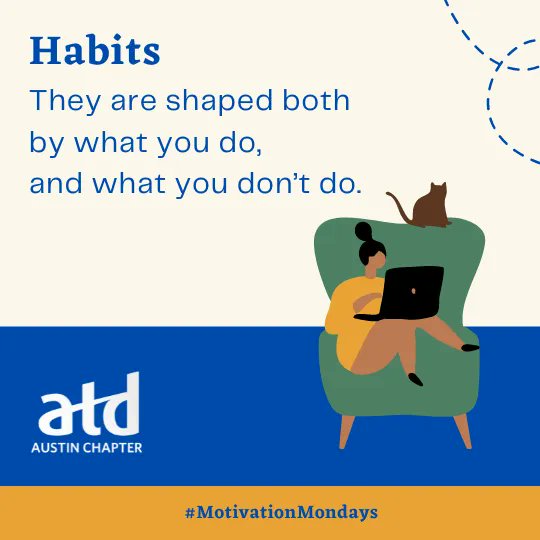 ATD_Austin's tweet photo. Just get started! That “feel good” effect you get after accomplishing something new (big or small!) can help you stick with a habit for the long haul. 

#motivationmonday #atdaustin #austinjobs #austincareers #talentdevelopment #habits #motivation #inspiration #neuroplasticity https://t.co/sGeOO7Uirt