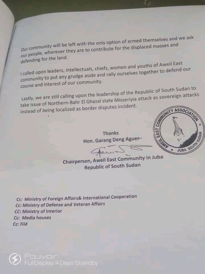 The issue has been left to Awiel son and daughters only. Why? The @SouthSudanGov must condemn this ill-practice by the Misseriya.
#SouthSudan
#SSOT