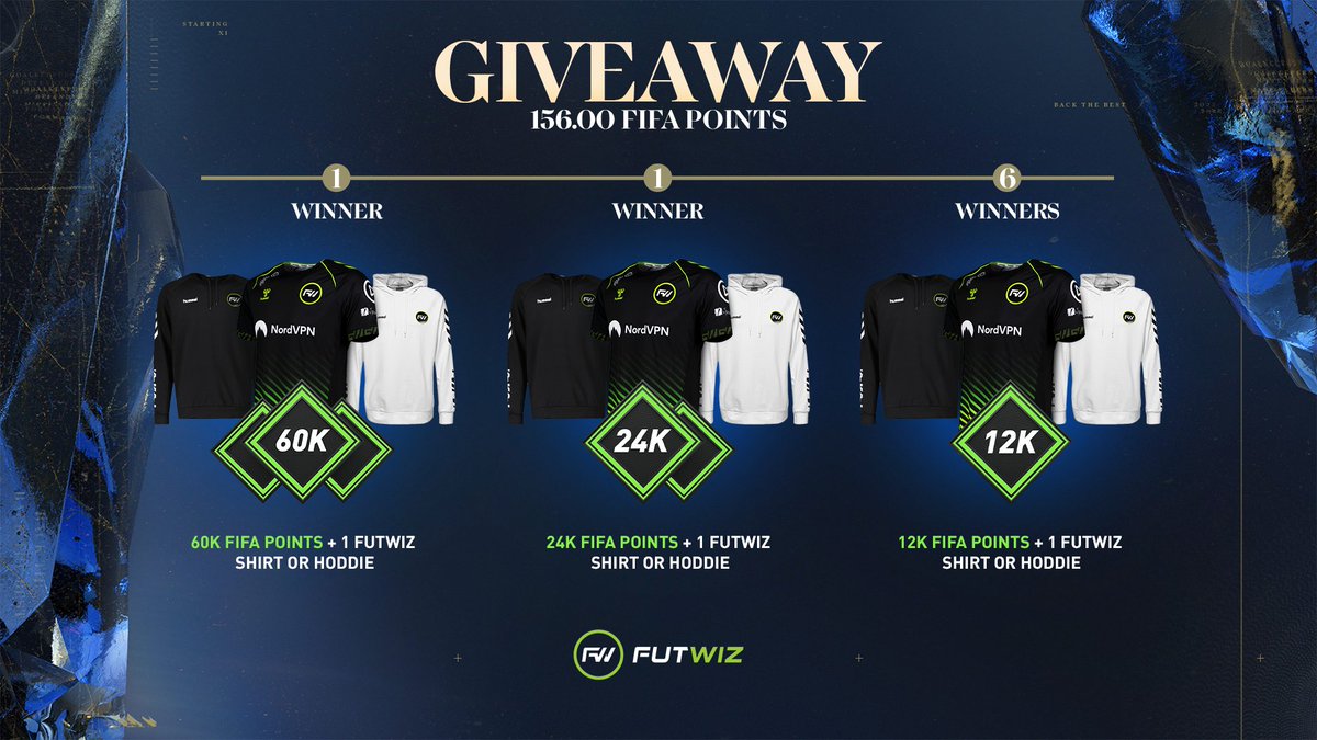 ππππππ (@futwiz) on Twitter photo π¨HUGE TOTY GIVEAWAYπ¨
We're giving away 156,000 FIFA Points & the new FUTWIZ Merch!
How to enterβ¬οΈ
π’Follow <a href="/FUTWIZ/">ππππππ</a>
πRetweet
π€Like this tweet!
Get a bonus entry by creating a TOTY prediction on our site too!
futwiz.com/en/fifa22/totyβ¦
Winners drawn on 17th January! GLπ π¨HUGE TOTY GIVEAWAYπ¨
We're giving away 156,000 FIFA Points & the new FUTWIZ Merch!
How to enterβ¬οΈ
π’Follow <a href="/FUTWIZ/">ππππππ</a>
πRetweet
π€Like this tweet!
Get a bonus entry by creating a TOTY prediction on our site too!
futwiz.com/en/fifa22/totyβ¦
Winners drawn on 17th January! GLπ