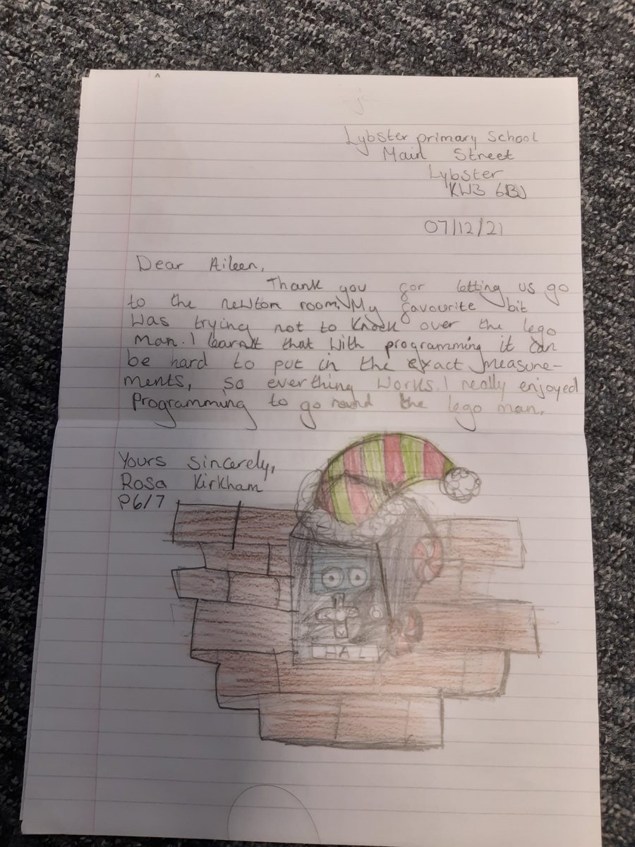 SSASTEM's tweet photo. What a feeling to receive these heart-warming thank you letters from Lybster P6/7 pupils, who visited the Thurso Newton Room before Christmas 🤩

Thank you for sending them in Lybster Primary School 😁

#STEMNorth #STEMHighlands #ThisIsHighland #NewtonRoom https://t.co/hbniCTw2yc