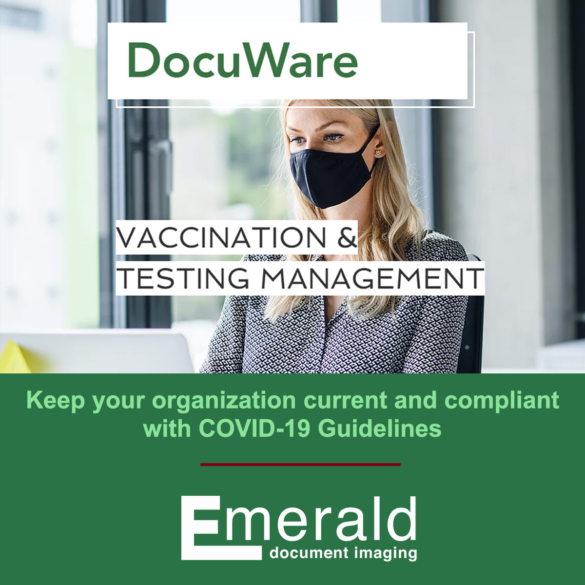 EmeraldDocument's tweet photo. HR Simplicity - Management of Vaccination and Testing.

As organizations across the country deal with the rise in Covid-19 cases, HR departments are being bogged down with the tracking and management of vaccines and testing's.

https://t.co/aZg8oLpRSy

#covid19 #vaccination https://t.co/2J1Ih2YcJK